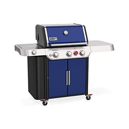 Weber Genesis E-335 Liquid Propane Gas Grill, Deep Ocean Blue - CookCave