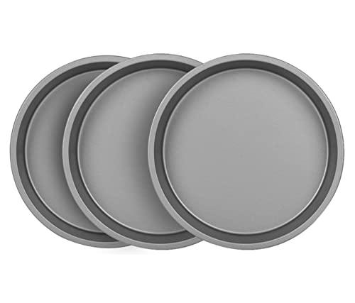 OvenStuff HG368-AZ Nonstick Bakeware 9" Round Cake Pan, Set of 3 - CookCave