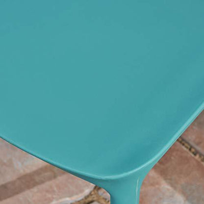 Christopher Knight Home Dean Outdoor Plastic Chairs (Set of 2), Teal - CookCave