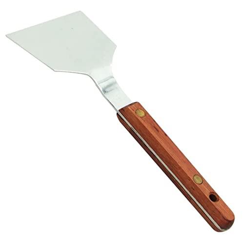 TIKUSAN Okonomiyaki Spatula Turner BBQ Stainless Spatula Wooden Handle Made in Japan (2.6"x7.1") - CookCave