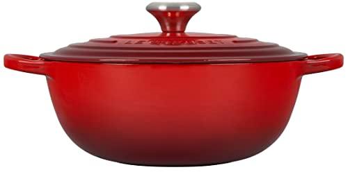 Le Creuset Signature Cast Iron Chef's Oven, 7.5qt, Cerise - CookCave