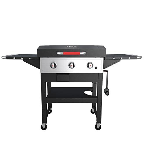 Char-Broil Convective 3-Burner Cart Propane Gas Stainless Steel Griddle - 463259023 - CookCave