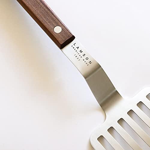 Lamson Premier Walnut BBQ Turner, 20-inch - CookCave