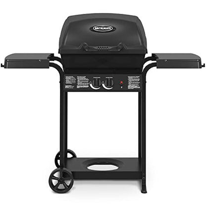 Broil-Mate, 24025BMT, Cast 2-Burner, Liquid Propane Gas Grill, Black - CookCave