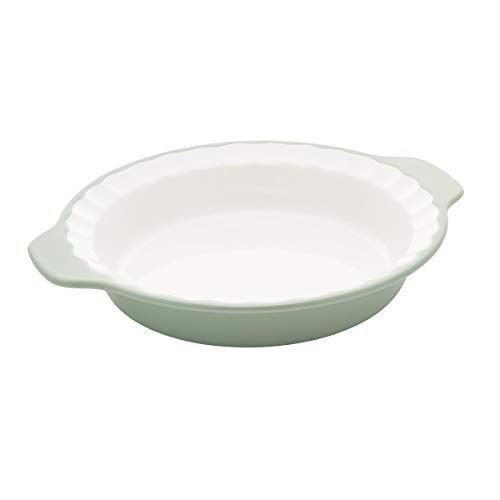 KitchenAid Vitrified Stoneware Pie Plate, 9-Inch, Pistachio - CookCave