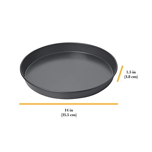 Chicago Metallic 16124 Professional Non-Stick Deep Dish Pizza Pan,14.25-Inch - CookCave