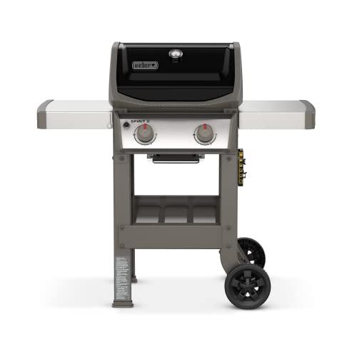 Weber Spirit II E-210 2-Burner Liquid Propane Grill, 48 x 26 x 57 inches, Black - CookCave