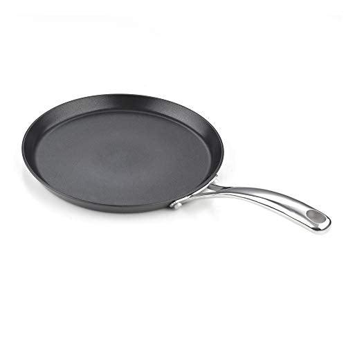 Cooks Standard Nonstick Hard Anodized 9.5-inch 24cm Crepe Griddle Pan, Black - CookCave