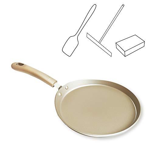 Soldadito Crepes Pancake Pans Nonstick Frying Pan Induction Omelette Skillet Carbon Steel Griddle Flat Pan Crepe Maker with Accessories for Pancakes Burritos Tacos Tortilla Omelette 8In - CookCave