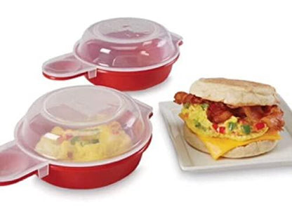 HORNO Easy Microwave Egg Cooker/Poacher,Set of 2 - CookCave