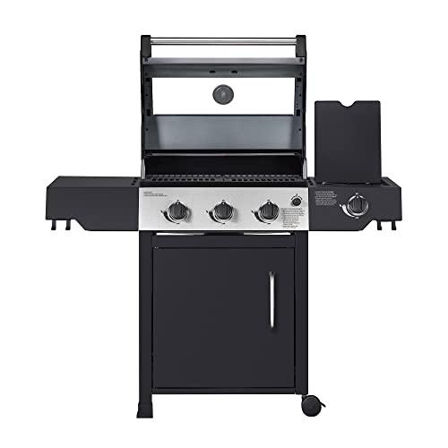 VANSTON Liquid Propane Gas Grill, Stainless Steel BBQ Grill High Performance 3 Burners with Side Burner, 48,000 BTU Cart Style Perfect Patio Garden Picnic Backyard Barbecue Grill. - CookCave