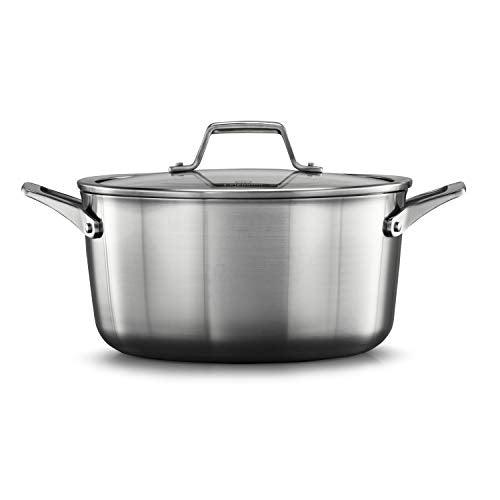 Calphalon Premier Stainless Steel Cookware, 6-Quart Stockpot with Cover - CookCave