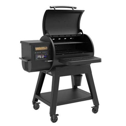 Louisiana Grills 800 Black Label Series Portable Pellet Grill with 809 Square Inch Cooking Area, Digital Controls, WiFi, Bluetooth, and 2 Shelves - CookCave