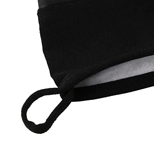 Heat Resistant Gloves BBQ Accessories – Silicone Oven Mitts for Grilling – Pot Holders for Kitchen Heat Resistant – Durable Cotton Lining and Practical Hanging Loop Grilling Gloves - CookCave