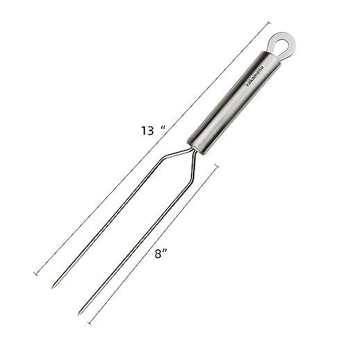 Barbecue fork Carving Fork Stainless Steel Barbecue Meat Forks BBQ Kitchen Tool (13 Inch) - CookCave