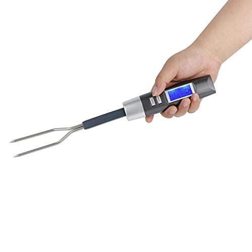 Meat Thermometer Fork, LCD Disply Digital Cooking Thermometer Fork Instant Read BBQ Fork Suitable for Kitchen, Grilling, Barbecue, Turkey - CookCave