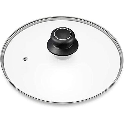 8 Inch Glass Lid for Frying Pan, Fry Pan Lid, Skillet Lid, Pan Lid with Handle, Compatible with 8" Lodge - Fully Assembled Tempered Replacement Cover, 8"/20cm, Clear - CookCave
