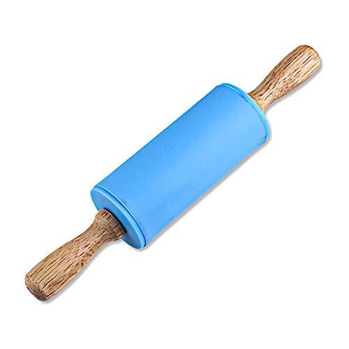 Small Rolling Pin for Kids Child, Wooden Handle Rolling Pin Non-Stick Silicone Rolling Pin, Rodillo de Cocina Rodillos Para Reposteria Fondant, Rodillos Para Masa. - CookCave