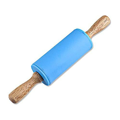 Small Rolling Pin for Kids Child, Wooden Handle Rolling Pin Non-Stick Silicone Rolling Pin, Rodillo de Cocina Rodillos Para Reposteria Fondant, Rodillos Para Masa. - CookCave