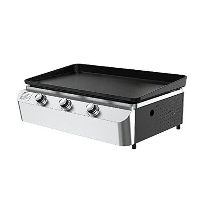 Nexgrill 3-Burner 465sq in. Stainless Steel Outdoor Griddle Grill with Cast Iron Top - CookCave