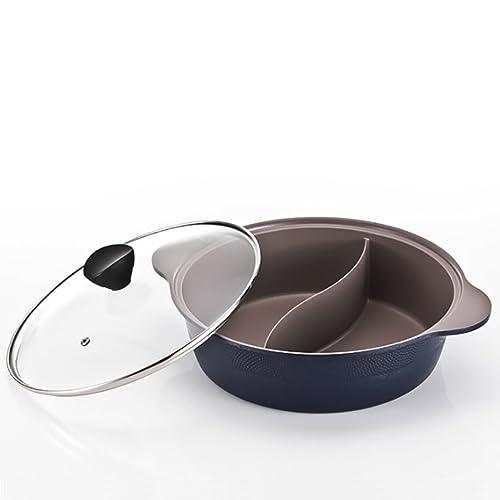 IH Shabu Shabu 28 cm Double Coated Ceramic Stock Pot - CookCave