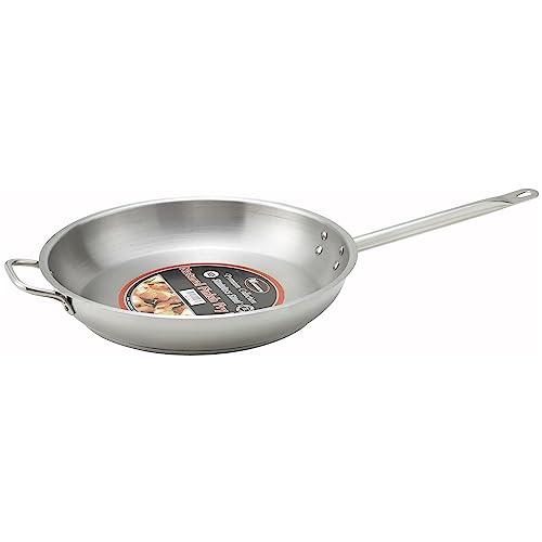 Winware SSFP-14 FryPanSS, 14 Inch, Stainless Steel - CookCave