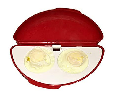 Dependable Industries inc. Essentials Microwaveable Microwave Omelet Pan and 2 Cavity Egg Poacher Set BPA Free Plastic Quick Egg Maker - CookCave