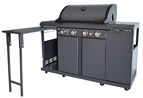 Rustler2 Four(4) Burner Gas Grill Center & Kitchen Island by Brand-Man Grills - CookCave