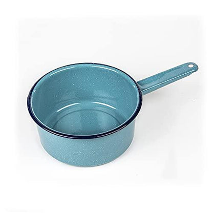 Cinsa Enamel on Steel 2-quart Sauce Pan (Blue Color) - Outdoor & Indoor - Dishwasher Safe - CookCave