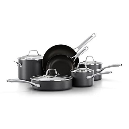 Calphalon Classic Hard-Anodized Nonstick Cookware, 10-Piece Pots and Pans Set - CookCave