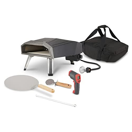 HUNGRY CHEF Pizza Oven & Outdoor Grill, Pizza Accessories Including Outdoor Pizza Oven with Outdoor Thermometer, Pizza Stone for Oven, Travel Bag, & Recipe Book, Pizza Party Maker for Outdoors… - CookCave