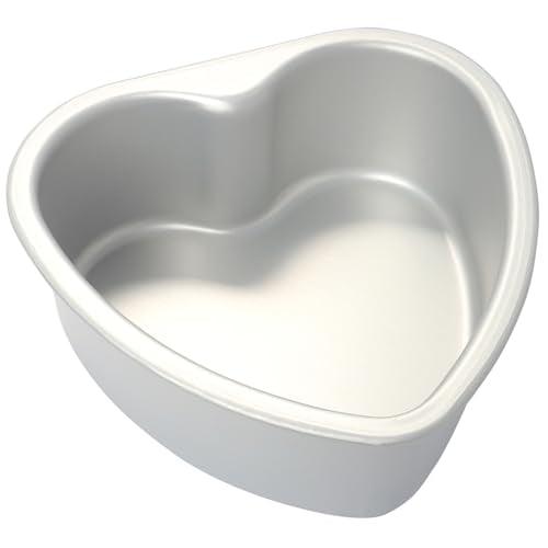 Gvhntk Heart Shaped Cake Pan 6 Inch Aluminum Cake Pans Heart Cake Tin Baking Cake Mold for Valentine's Day Weddings Birthday Party - CookCave