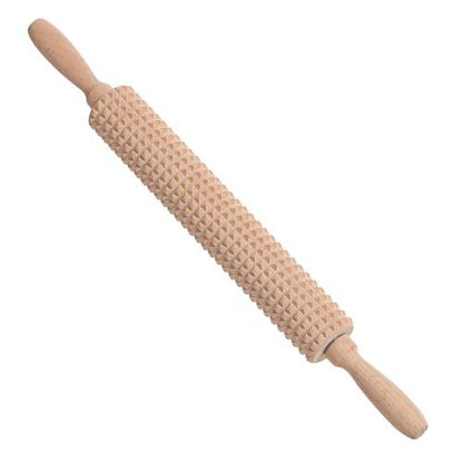 Deep Notched Rolling Pin Wooden Crispbread knobbly fluted rolling pin for Home Professional Use Wood Swedish Thin Bread Grooved Rolling Pin Prepare Delicious Soft Flatbreads and Crackers - CookCave