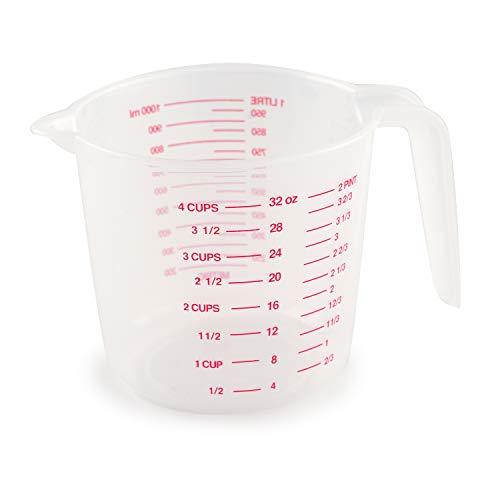 Norpro 4-Cup Capacity Plastic Measuring Cup, Multicolor - CookCave