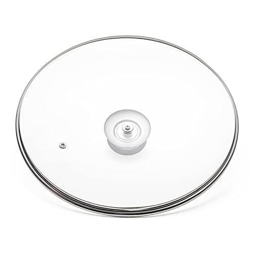 Tempered Glass Lid with Heat Resistant Handle,10.5"/26cm, Clear - CookCave