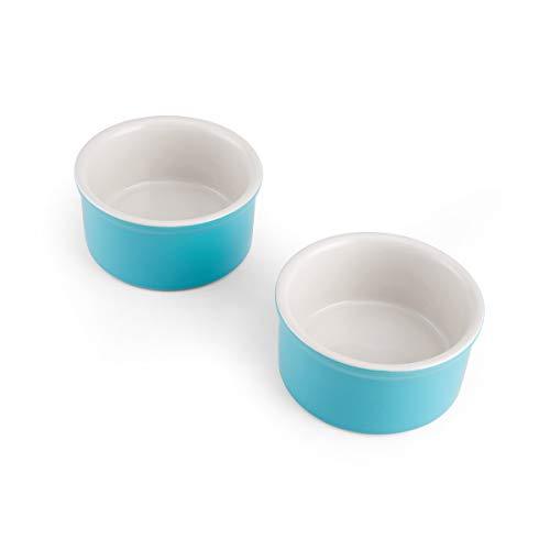 Farberware Baker's Advantage Set of 2 Ceramic Multi-Purpose Ramekin, 7-Ounce, Teal - CookCave