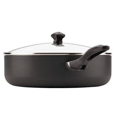 Farberware Dishwasher Safe Nonstick Jumbo Cooker/Saute Pan with Helper Handle - 6 Quart, Black - CookCave