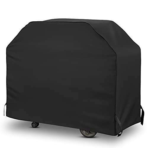 Mightify Grill Cover 50-Inch, Heavy Duty Waterproof Gas Grill Cover, Outdoor Fade Resistant Small BBQ Cover, All Weather Protection Barbecue Cover with Adjustable Straps, 50''W x 22''D x 40''H, Black - CookCave