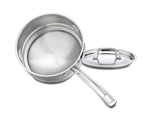 Cuisinart MCP111-20N MultiClad Pro Stainless Skillet, 20-cm, Universal Double Boiler w/Cover - CookCave