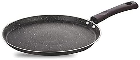 Shourya Trading Non Stick Dosa Pan or Roti Tawa,Big Dosa Pan Size-285 mm,Thickness 2.6mm,Non Stick Dosa Tawa,Round Griddle,Cookware pan- Color -Black - CookCave