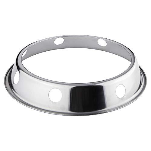 Lake Tian Stainless Steel Wok Ring/Small Metallic Round Bottom Plated Steel Construction Wok Rack Universal Size for Gas Stove Fry Pans (1) - CookCave