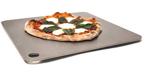 THERMICHEF by Conductive Cooking Square Pizza Steel 1/4" Deluxe Version, 16"x16" - CookCave