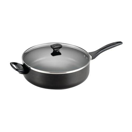 Farberware Dishwasher Safe Nonstick Jumbo Cooker/Saute Pan with Helper Handle - 6 Quart, Black - CookCave