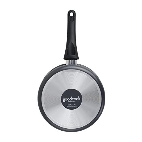 GoodCook Classic 3 Qt Sauce Pan Nonstick cookware, Medium,black - CookCave