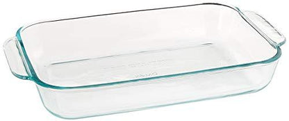 Pyrex, Clear Basics 2 Quart Glass Oblong Baking Dish, 11.1 in. x 7.1 in. x 1.7 in, 2 QT Rectangular - CookCave