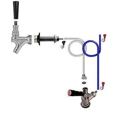 Kegco Tap Conversion Kit, Chrome - CookCave