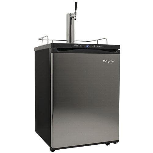 EdgeStar KC3000SS Full Size Kegerator with Digital Display - Black and Stainless Steel - CookCave