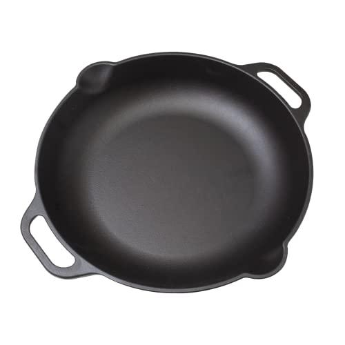 Victoria 13-Inch Cast Iron Skillet, Pre-Seasoned Cast Iron Frying Pan with Long Handle, Made in Colombia - CookCave