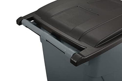 Rubbermaid Commercial Products Brute Rollout Trash/Garbage Can/Bin with Wheels, 50 GAL, for Restaurants/Hospitals/Offices/Back of House/Warehouses/Home, Gray (FG9W2700GRAY) - CookCave