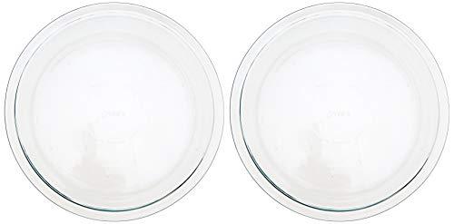 Pyrex 6001003 Glass Bakeware Pie Plate 9" x 1.2" Pack of 2, 5.2, Clear - CookCave